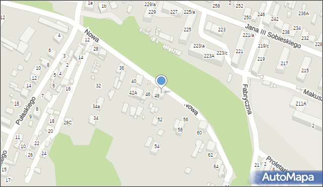 Wojkowice, Nowa, 50, mapa Wojkowice