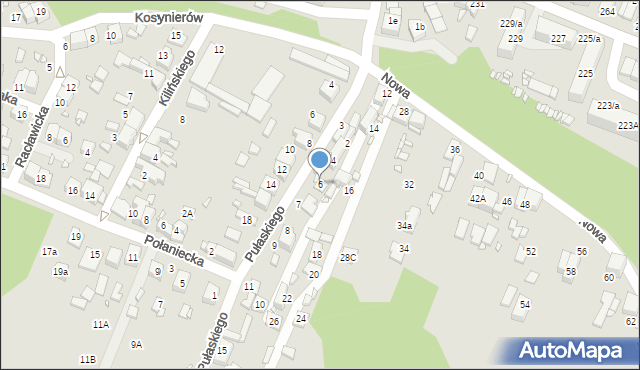 Wojkowice, Nowa, 6, mapa Wojkowice