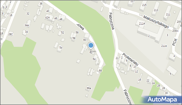 Wojkowice, Nowa, 62, mapa Wojkowice