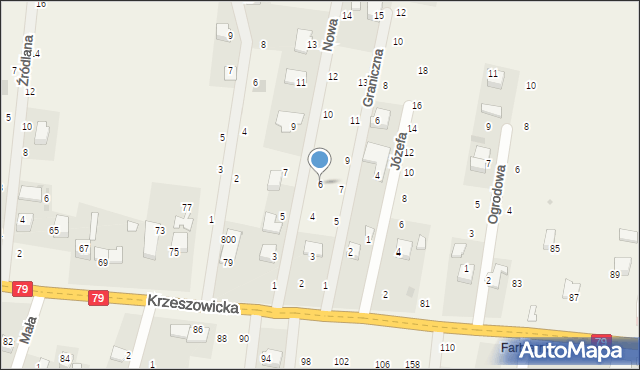 Wola Filipowska, Nowa, 6, mapa Wola Filipowska