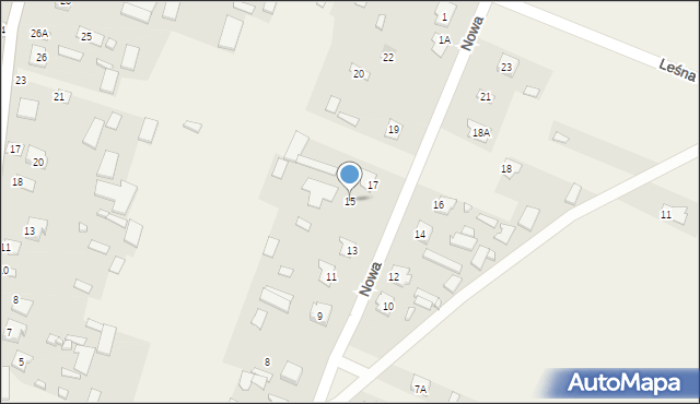 Wola Osowińska, Nowa, 15, mapa Wola Osowińska