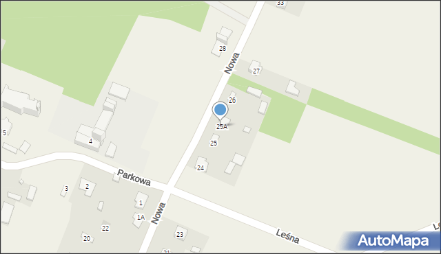 Wola Osowińska, Nowa, 25A, mapa Wola Osowińska