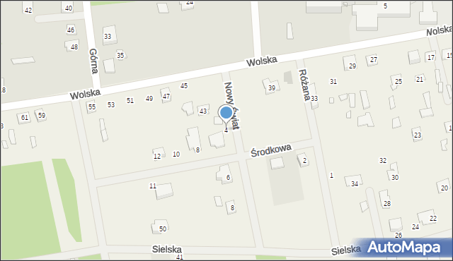 Wola Rafałowska, Nowy Świat, 4, mapa Wola Rafałowska