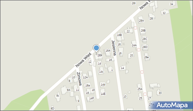 Wołomin, Nowa Wieś, 14B, mapa Wołomin