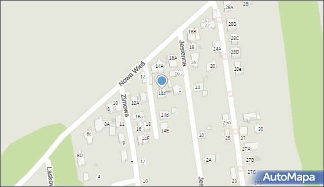 Wołomin, Nowa Wieś, 14c, mapa Wołomin