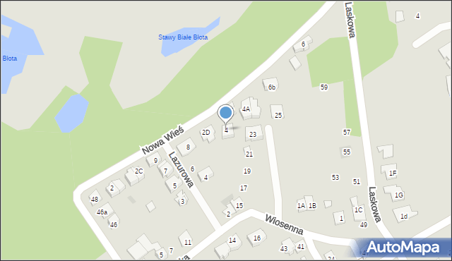 Wołomin, Nowa Wieś, 4, mapa Wołomin