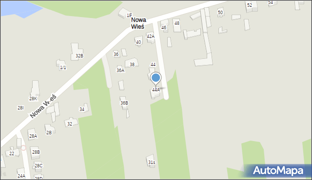 Wołomin, Nowa Wieś, 44A, mapa Wołomin