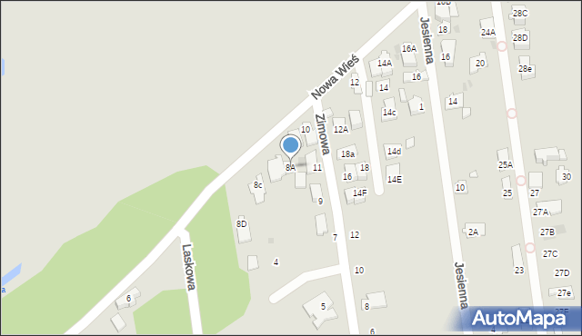Wołomin, Nowa Wieś, 8A, mapa Wołomin