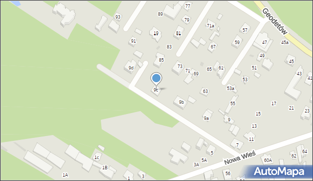Wołomin, Nowa Wieś, 9c, mapa Wołomin
