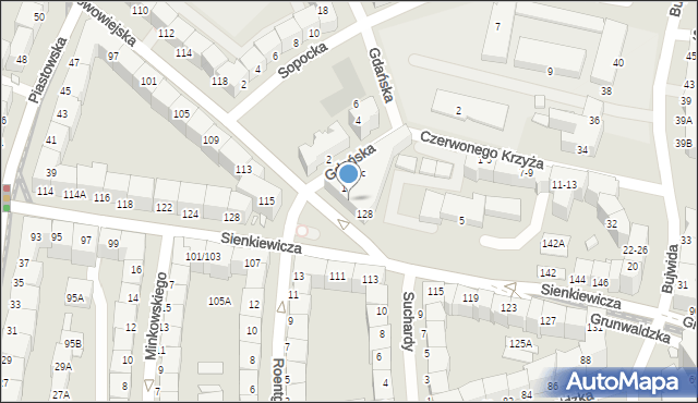 Wrocław, Nowowiejska, 124, mapa Wrocławia