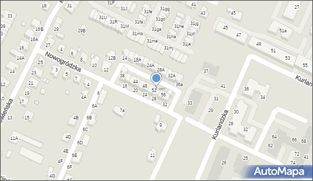 Wrocław, Nowogródzka, 54, mapa Wrocławia