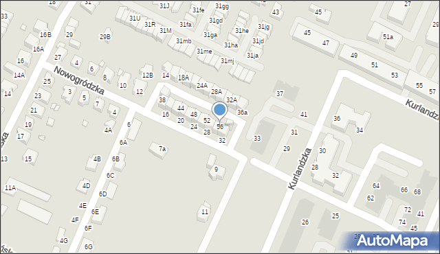 Wrocław, Nowogródzka, 56, mapa Wrocławia