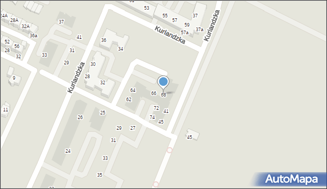 Wrocław, Nowogródzka, 68, mapa Wrocławia