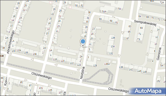 Wrocław, Norblina Piotra, 6, mapa Wrocławia