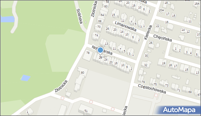 Wrocław, Nowotarska, 28, mapa Wrocławia