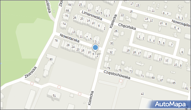 Wrocław, Nowotarska, 4, mapa Wrocławia