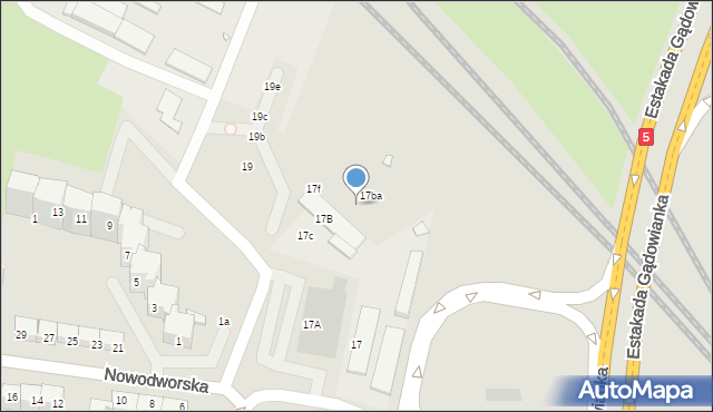 Wrocław, Nowodworska, 17bd, mapa Wrocławia