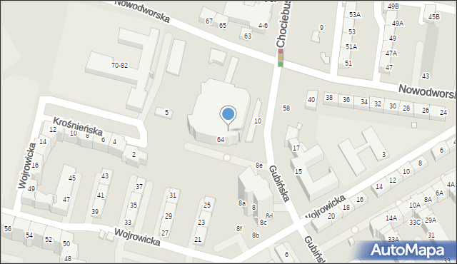 Wrocław, Nowodworska, 78, mapa Wrocławia