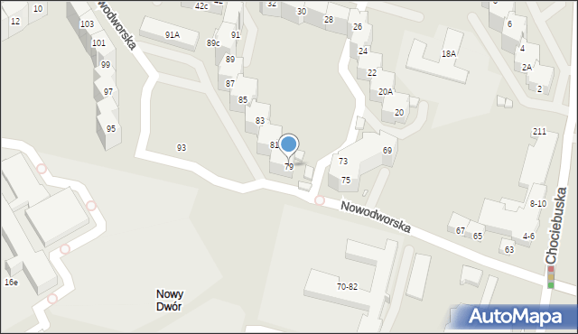 Wrocław, Nowodworska, 79, mapa Wrocławia