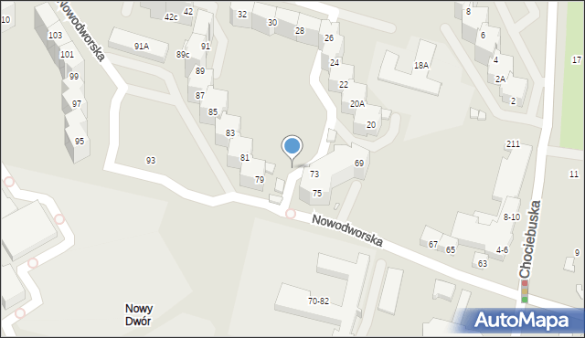 Wrocław, Nowodworska, 79a, mapa Wrocławia