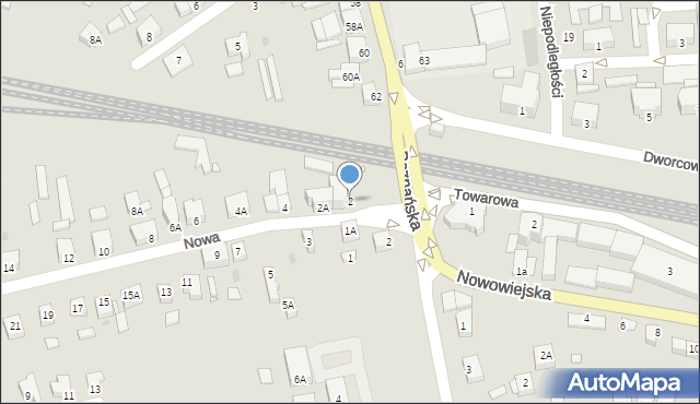 Wronki, Nowa, 2, mapa Wronki