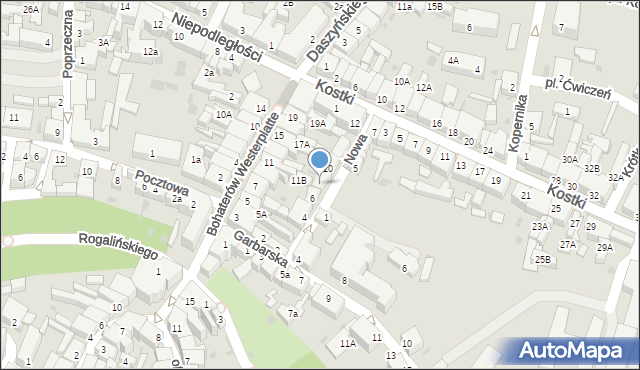 Wschowa, Nowa, 8, mapa Wschowa