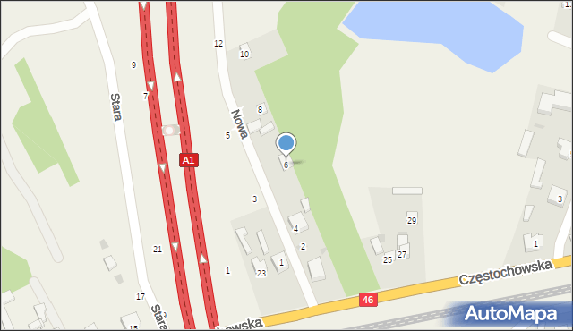 Wyrazów, Nowa, 6, mapa Wyrazów