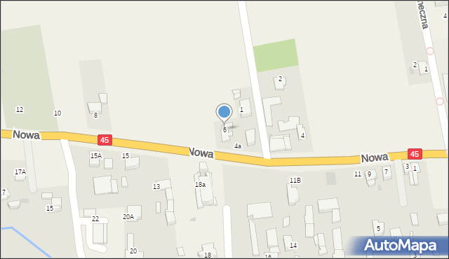 Zabełków, Nowa, 6, mapa Zabełków