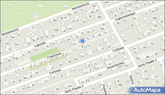 Ząbki, Nowa, 7I, mapa Ząbki