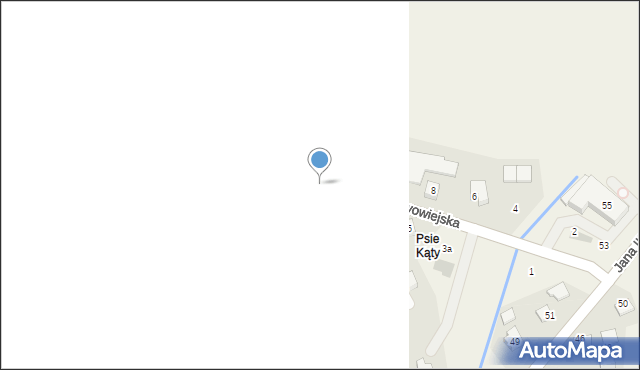 Zagacie, Nowowiejska, 9, mapa Zagacie