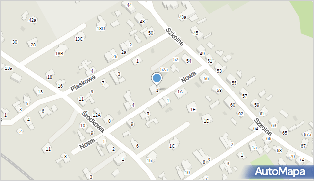 Żagań, Nowa, 2, mapa Żagań