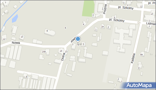 Zagórów, Nowa, 5, mapa Zagórów