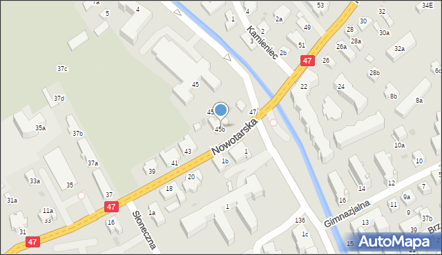 Zakopane, Nowotarska, 45g, mapa Zakopanego