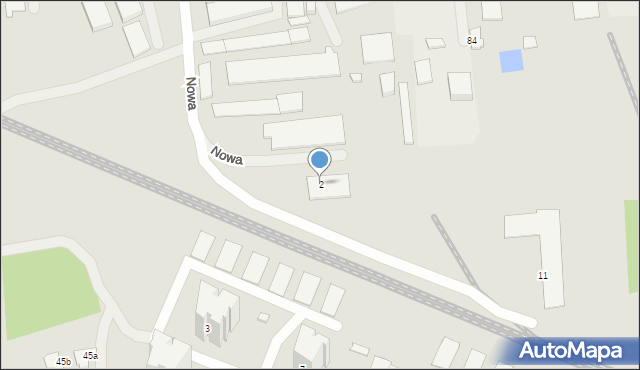 Zamość, Nowa, 2, mapa Zamościa