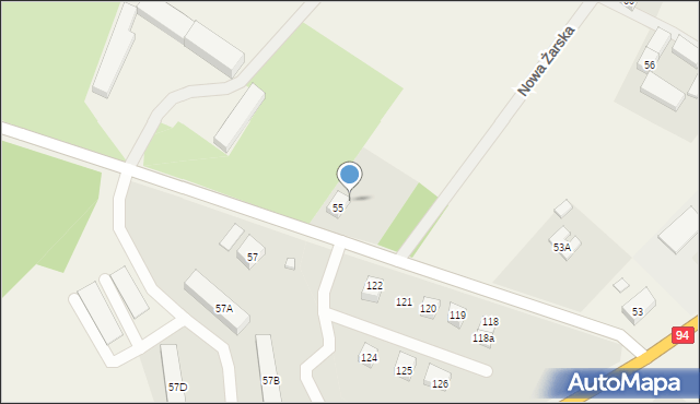 Żarska Wieś, Nowa Żarska, 2b, mapa Żarska Wieś