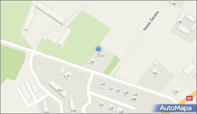 Żarska Wieś, Nowa Żarska, 2c, mapa Żarska Wieś