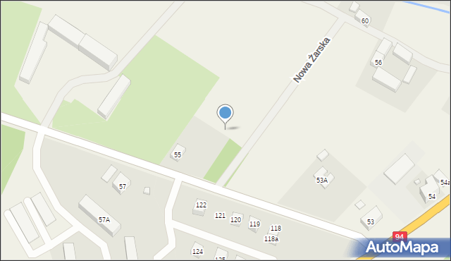 Żarska Wieś, Nowa Żarska, 3d, mapa Żarska Wieś