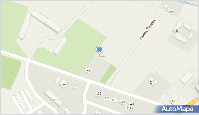 Żarska Wieś, Nowa Żarska, 4a, mapa Żarska Wieś