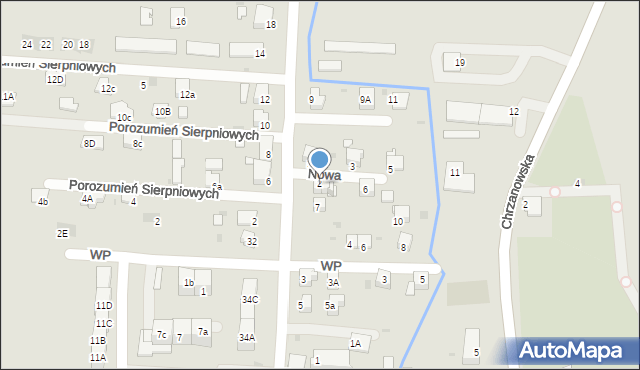 Zator, Nowa, 2, mapa Zator