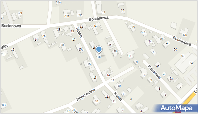 Zawada, Nowa, 16, mapa Zawada