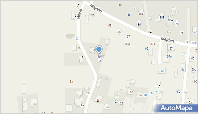 Zawadówka, Nowa, 4b, mapa Zawadówka