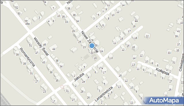 Zawiercie, Nowe Zawiercie, 21, mapa Zawiercie