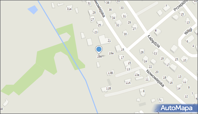 Zawiercie, Nowowiejska, 19b, mapa Zawiercie