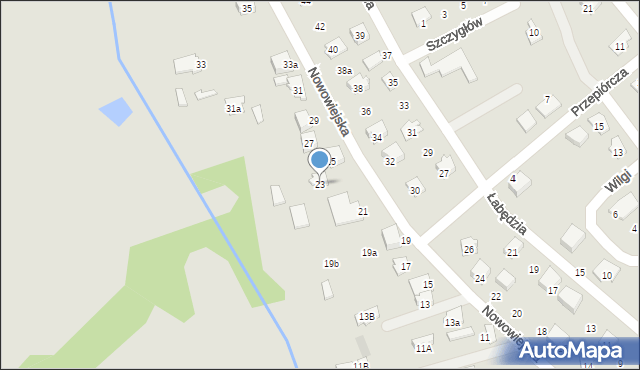 Zawiercie, Nowowiejska, 23, mapa Zawiercie
