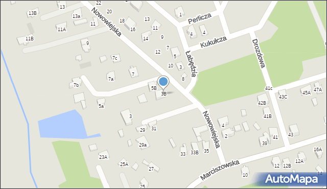 Zawiercie, Nowowiejska, 3B, mapa Zawiercie