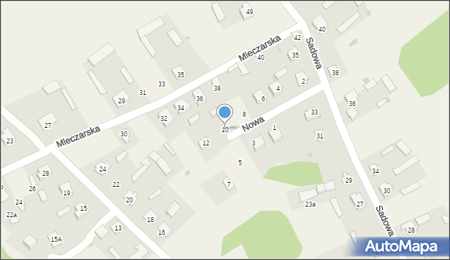 Zbójna, Nowa, 10, mapa Zbójna