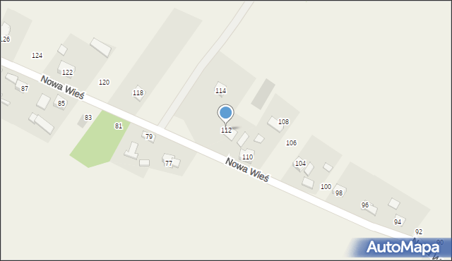 Zbrza, Nowa Wieś, 112, mapa Zbrza