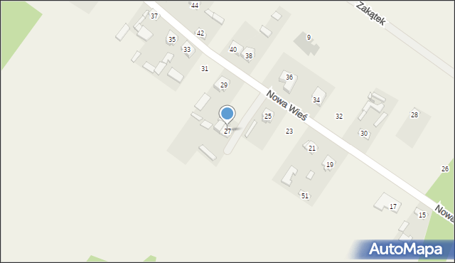 Zbrza, Nowa Wieś, 27, mapa Zbrza