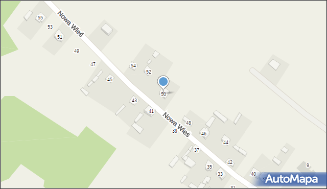 Zbrza, Nowa Wieś, 50, mapa Zbrza