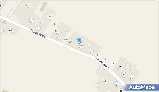 Zbrza, Nowa Wieś, 96, mapa Zbrza